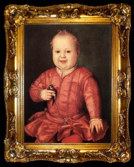 framed  BRONZINO, Agnolo Portrait of Giovanni de Medici, ta009-2